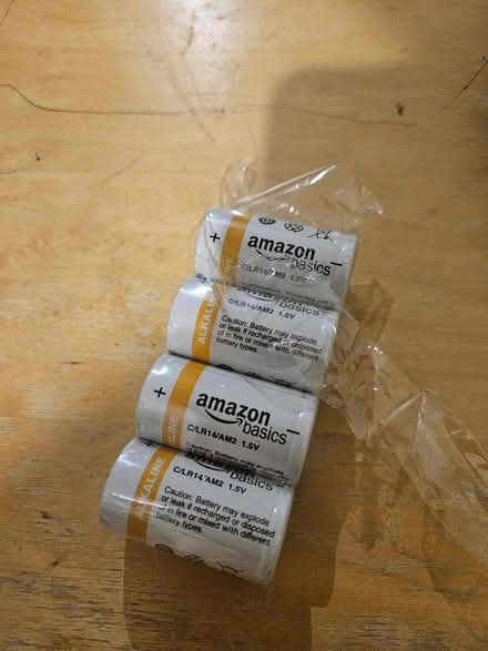 Photo of free A battery of 4 size-C cells (Kidlington OX5) #1