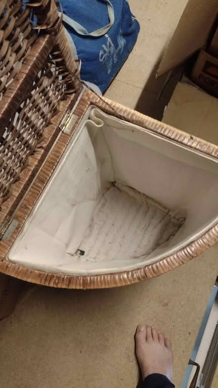 Photo of free Washing Bin/Basket. Cotton Lined (Fovant. SP3) #2