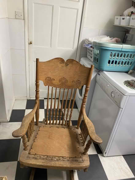 Photo of free Antique American oak rocking chair (Garston L19) #1