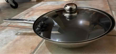 Photo of free Large stainless steel pan with lid (Hinksford DY6) #1