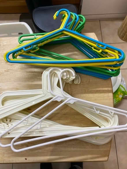 Photo of free Plastic clothes hangers (Bagillt CH6) #1