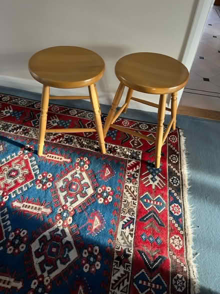 Photo of free Wooden Stools (Woking GU21 4BB) #1