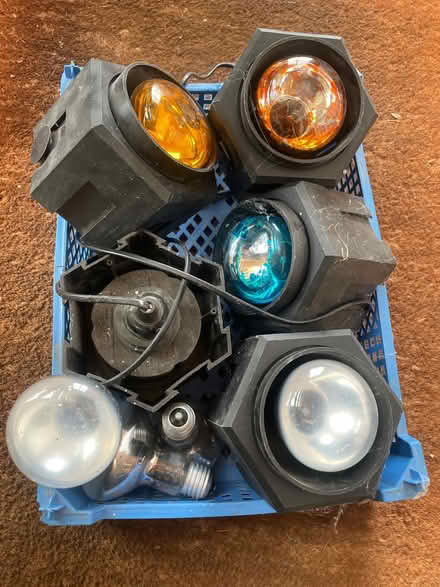 Photo of free 5 disco lights with bulbs (BA6 - Redlands) #1