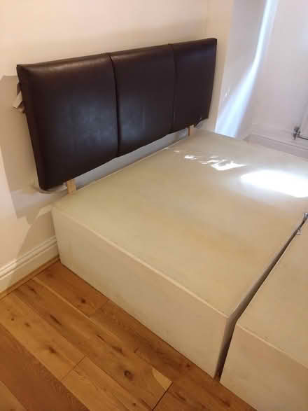 Photo of free Double bed base with headboard (Kennington, SE11) #2