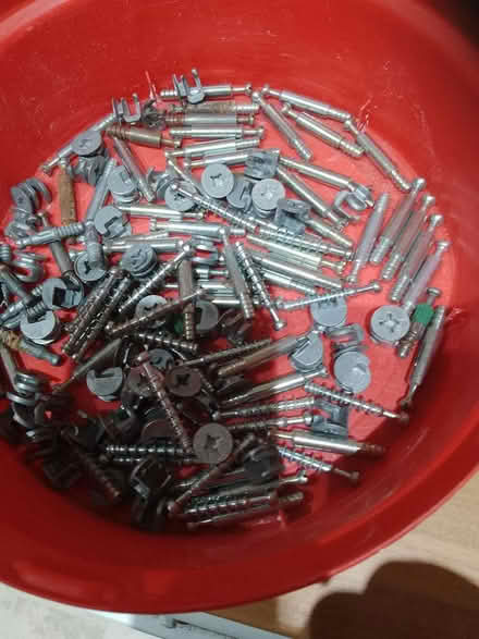 Photo of free Kitchen Cabinet locking cams/pegs (Leominster) #1