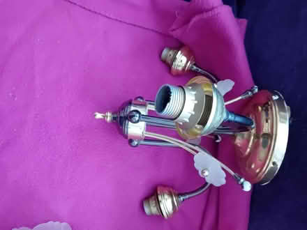 Photo of free 3 bulb light fitting frosted shades (Chapel Allerton LS7) #2