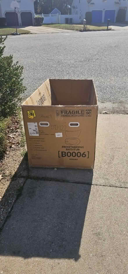 Photo of free large box (Near Menchville high School) #1