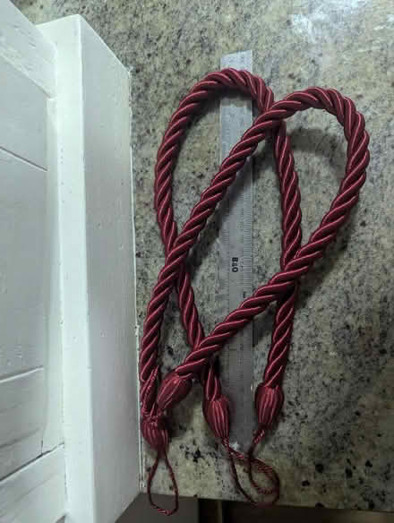 Photo of free Burgundy red tie backs (Grangeway area NN10) #1