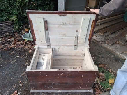 Photo of free Large wooden box (Stroud GL5) #2