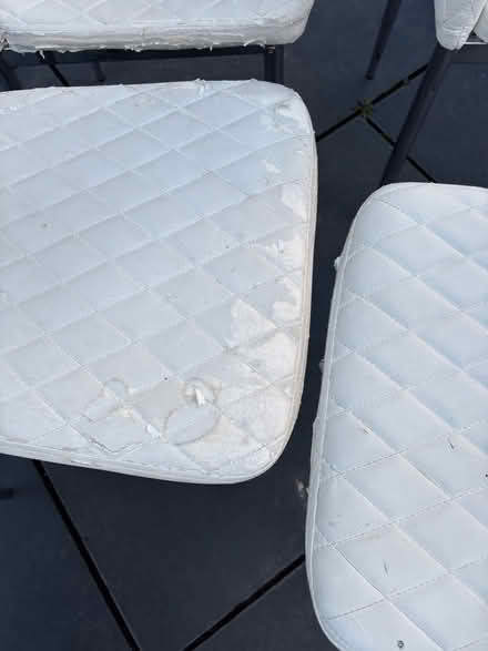 Photo of free 6 White dining room chairs (Ramsden Heath) #3