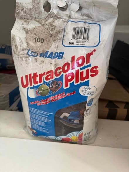 Photo of free 180KG White Adhesive + 5KG Grout (Finchley N3) #2