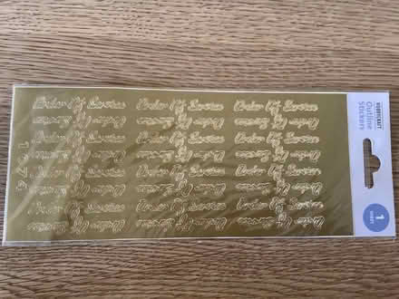 Photo of free Hobbycraft Order of Service stickers. (Thorney Leys OX28) #1