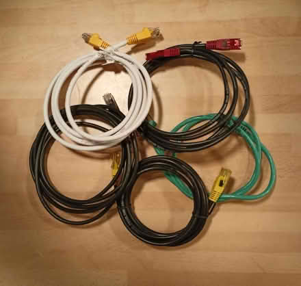 Photo of free Five short Ethernet cables (1-2m) (Chesham HP5) #1