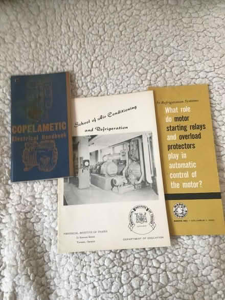 Photo of free 1962 refrigeration handbooks etc (ward area by york rd) #4