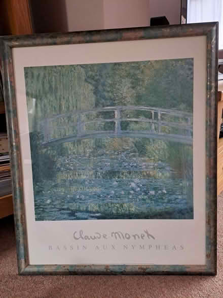 Photo of free Monet Framed Picture of Bridge with Waterlilies (Gillingham ME7) #1