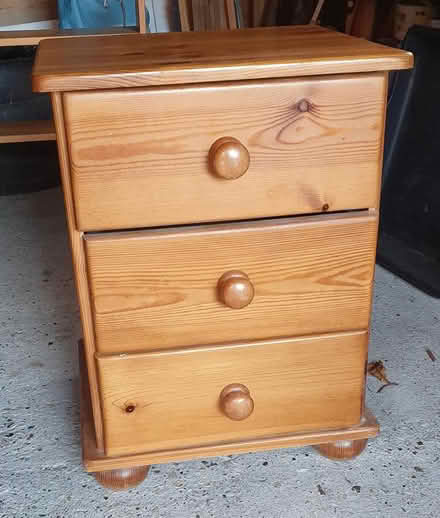 Photo of free Pine bedside drawers (Ashtead) #1