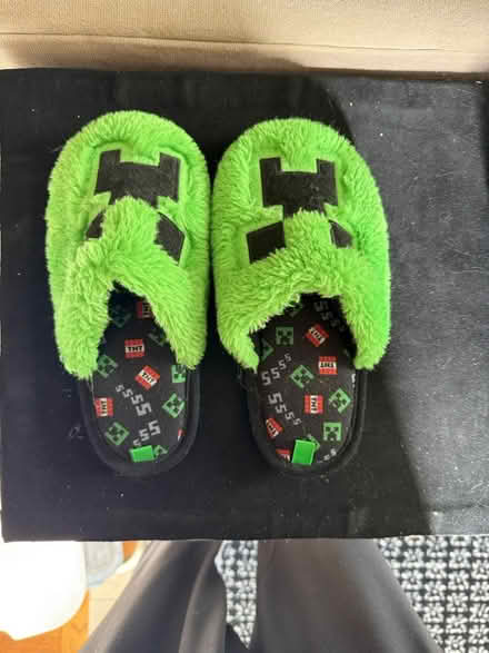 Photo of free Minecraft Creeper shoes for kids (Newtonville) #1