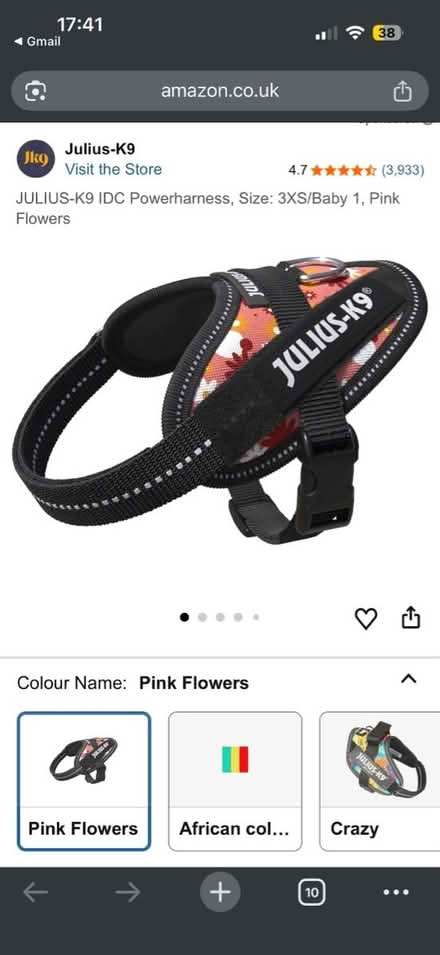 Photo of free New julius k9 dog harness 3xs (L13) #4