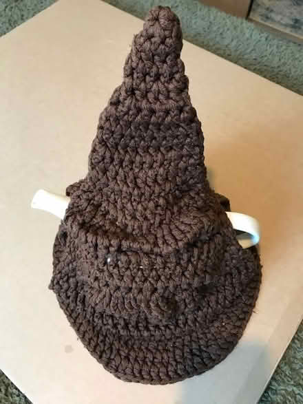 Photo of free Sorting Hat tea cosy, hand knitted (Lower Sydenham SE26) #2