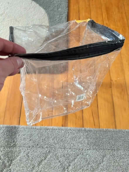 Photo of free Clear zipper bag (Woodridge) #1