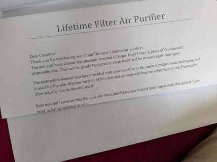 Photo of free Bionaire air purifier (Moseley, Birmingham, B13) #3