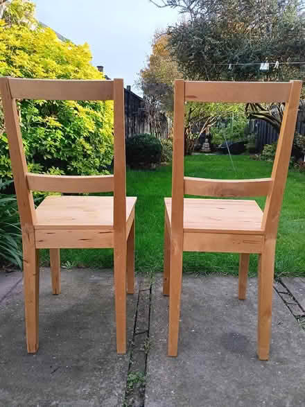 Photo of free Ikea wooden chairs x2 (Sutton Coldfield B72) #1