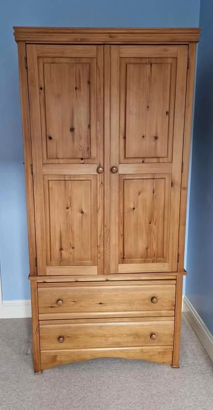 Photo of free Solid pine wardrobe (Ashtead) #1