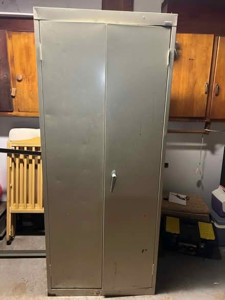 Photo of free Sandusky steel cabinet (Flemington) #1