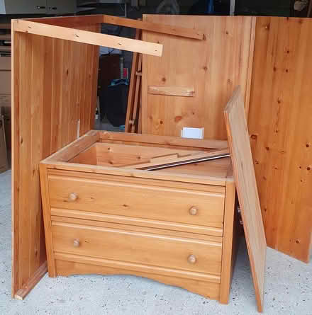 Photo of free Solid pine wardrobe (Ashtead) #3