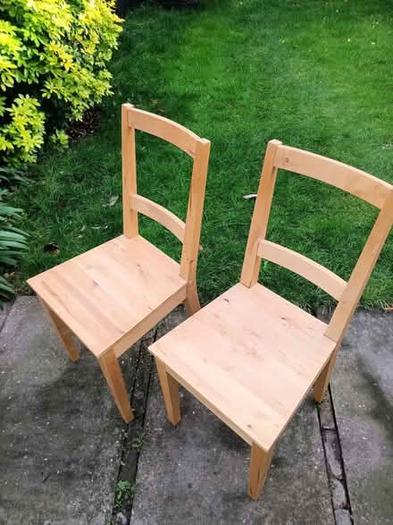Photo of free Ikea wooden chairs x2 (Sutton Coldfield B72) #3
