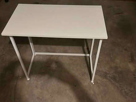 Photo of free Folding desk - white (Silver Spring near Georgia Ave) #1