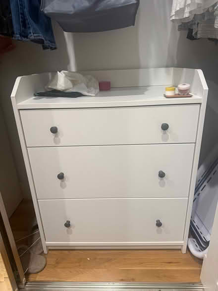 Photo of free Small white dresser (2) (Golden Hill) #1