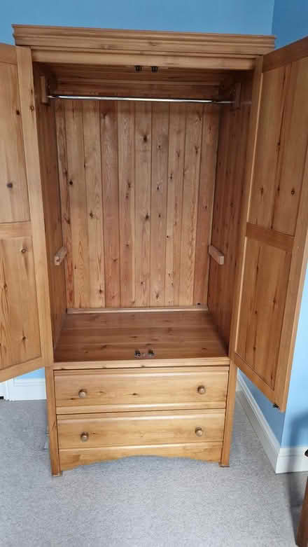 Photo of free Solid pine wardrobe (Ashtead) #2