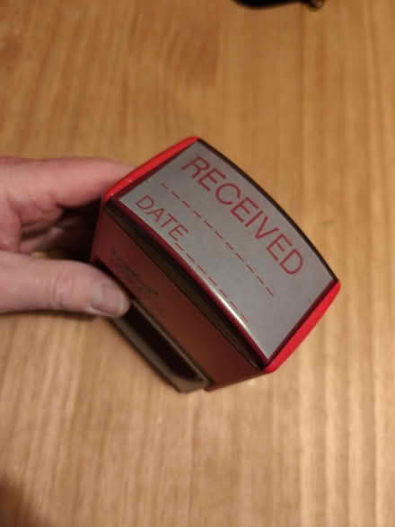 Photo of free Received ink stamp (Vange) #1