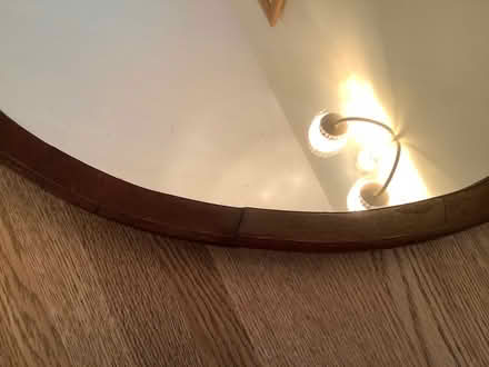 Photo of free Oval mirror in wooden frame (Thorney Leys OX28) #3