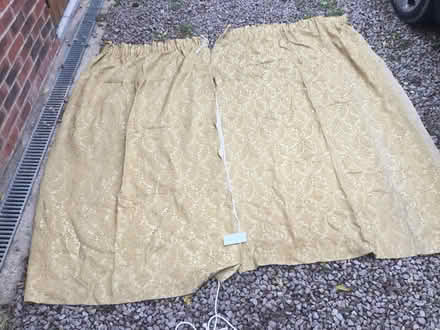 Photo of free Heavy Gold Curtains (Malvern Link WR13) #1