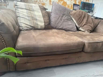 Photo of free 2 Seater Sofa, Brown , Chesterfield (Ram77 AL RM77AL) #1