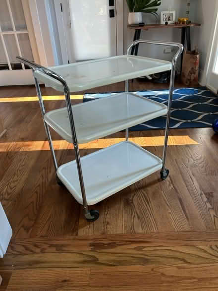 Photo of free Vintage metal rolling cart (Oakhurst) #3