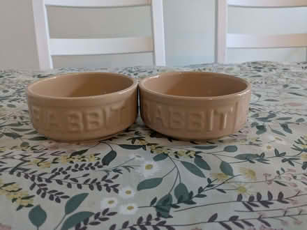 Photo of free Two rabbit food bowls (Haslucks Green B90) #1