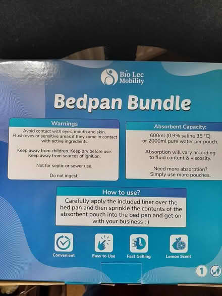 Photo of free Bedpan bundle (new and unused) (SG17 (Shefford)) #3