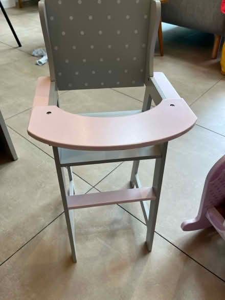 Photo of free Doll cot and high chair (Carshalton Beeches) #2