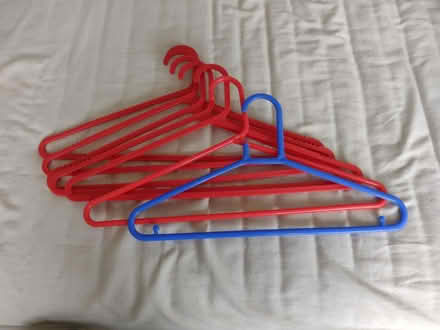 Photo of free 7 plastic coat hangers (Addiscombe CR0) #1