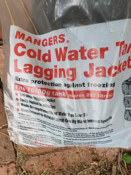 Photo of free Cold Water Tank Lagging Jacket (Rooksmoor GL5) #1