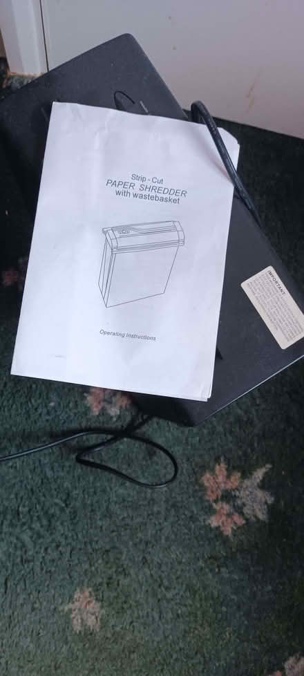 Photo of free paper shredder (Higher Brixham TQ5) #2