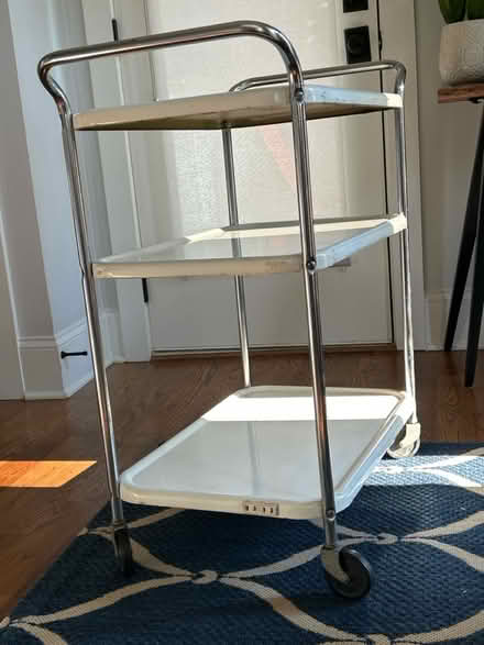 Photo of free Vintage metal rolling cart (Oakhurst) #2