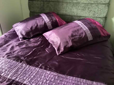 Photo of free Purple / pink quilt set and curtains (Ashington NE63) #3