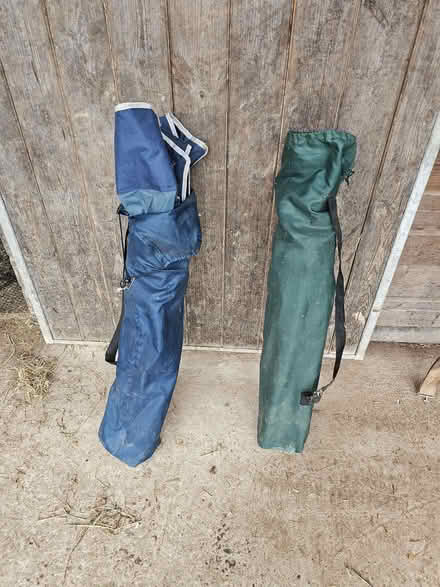 Photo of free 2 folding camping chairs and carry bags (Arddleen SY22) #1