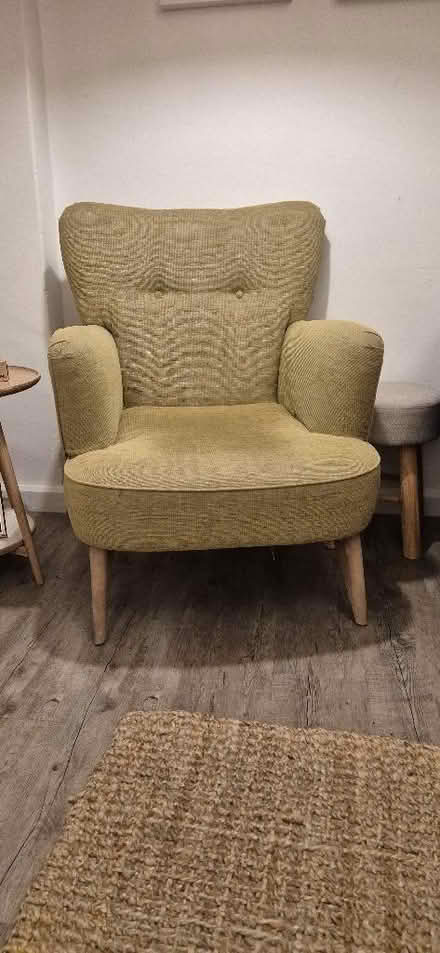 Photo of free Green Mid Century Style Armchair from Marks and Spencer (St Helier SM4) #1