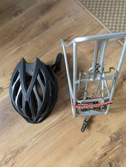 Photo of free Cycle helmet and cycle rack (Storrington) #1