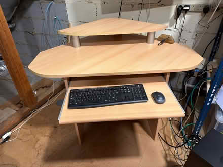 Photo of free Light Beech Corner Computer Desk (Weybridge KT13) #1